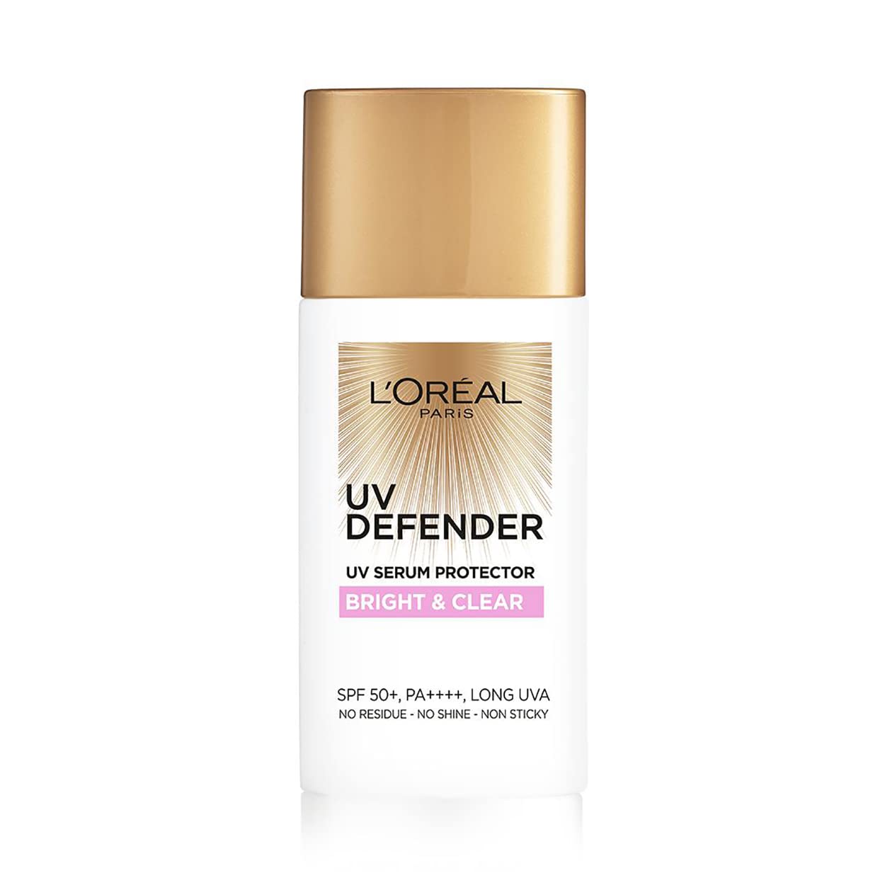 L'Oréal Paris Bright & Clear SPF 50 sunscreen front pack