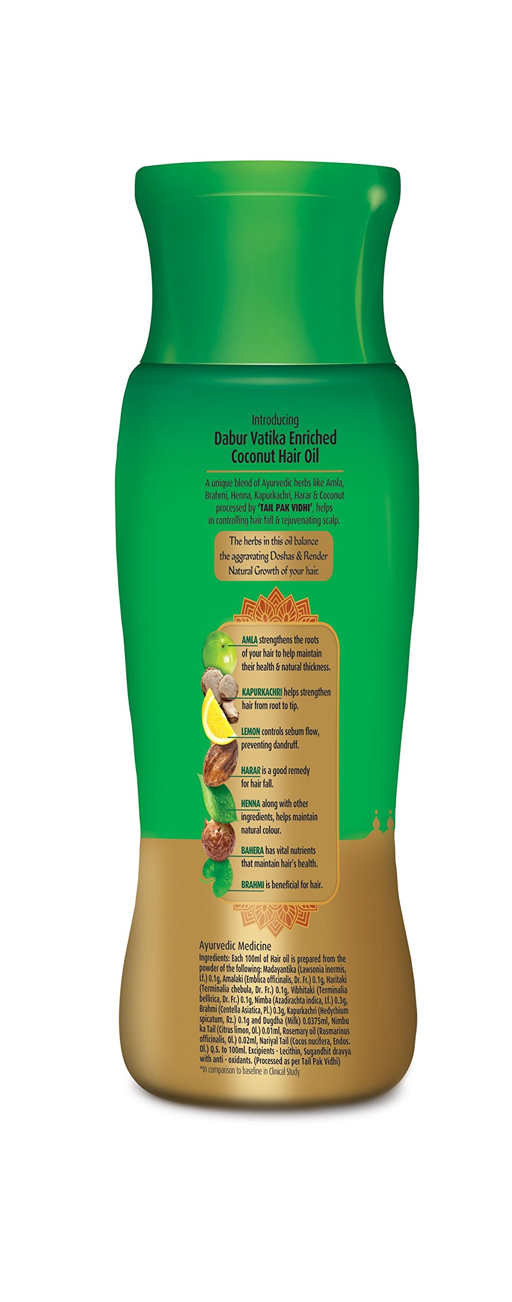 Dabur Vatika Enriched Coconut Hair Oil For Hair Fall Control, 300 Ml – view 2