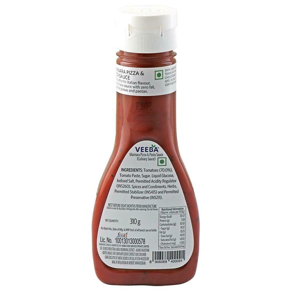 Veeba Marinara Pizza & Pasta Sauce 310 G – view 2