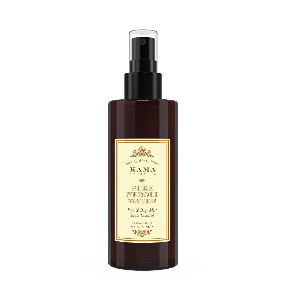 Alcohol-free neroli water facial toner mist by Kama Ayurveda