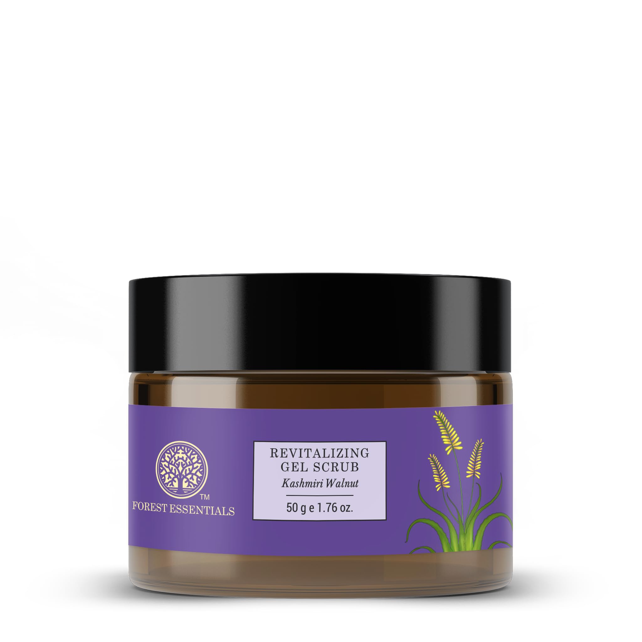 Forest Essentials Ayurvedic walnut face exfoliating scrub 50 g jar