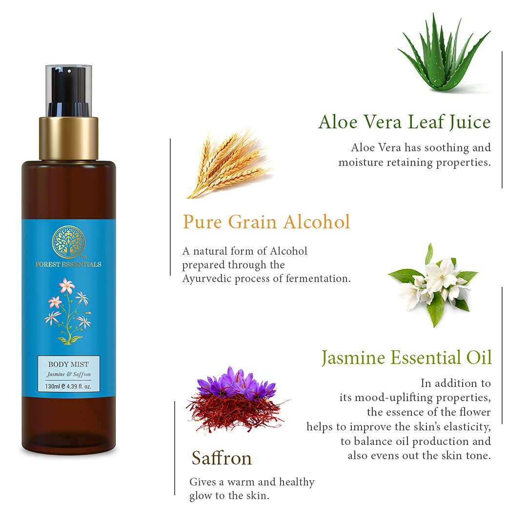 Forest Essentials Body Mist Jasmine & Saffron – view 3