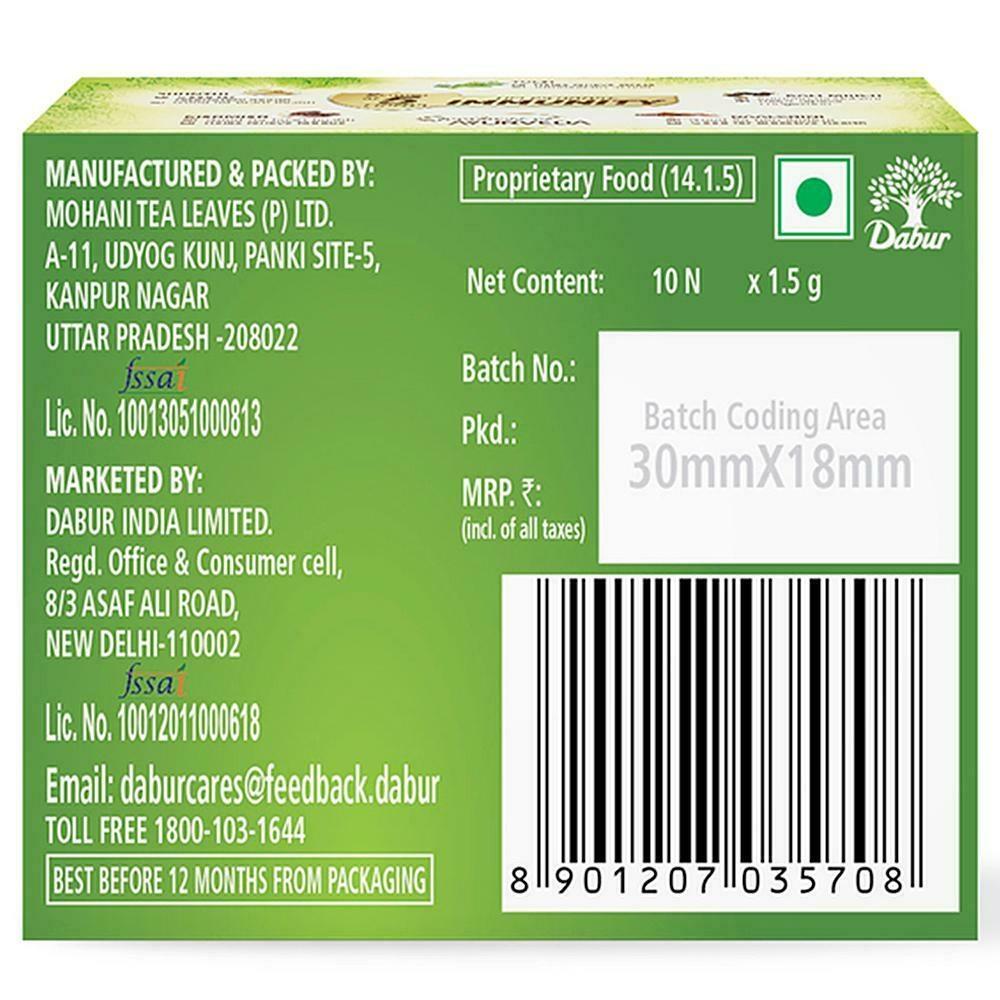 Dabur Vedic Suraksha Green Tea Bags 1.5 G (10 Pcs) – view 2