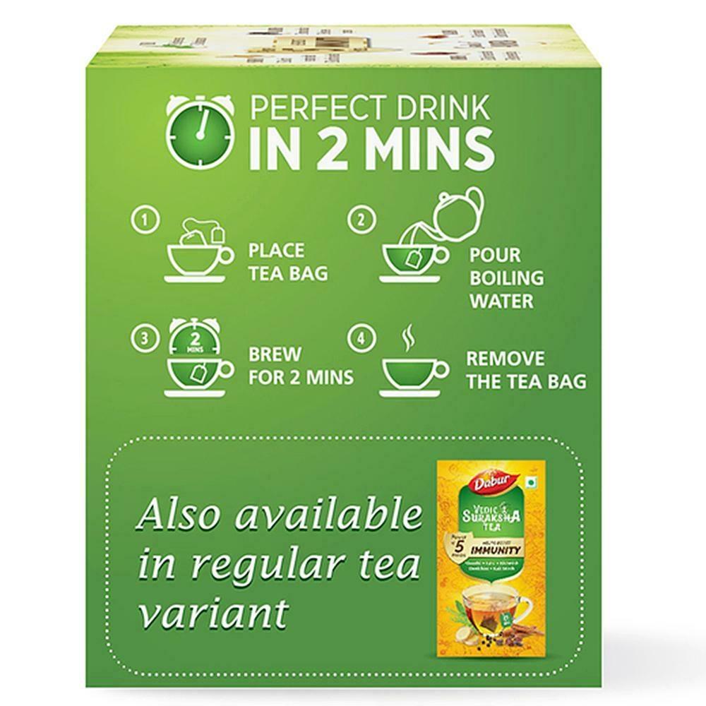 Dabur Vedic Suraksha Green Tea Bags 1.5 G (10 Pcs) – view 3