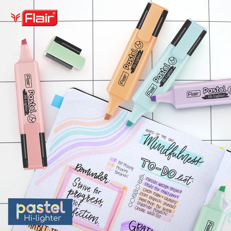 FLAIR Pastel 5 Shades Hi-lighter Pouch Pack – view 6
