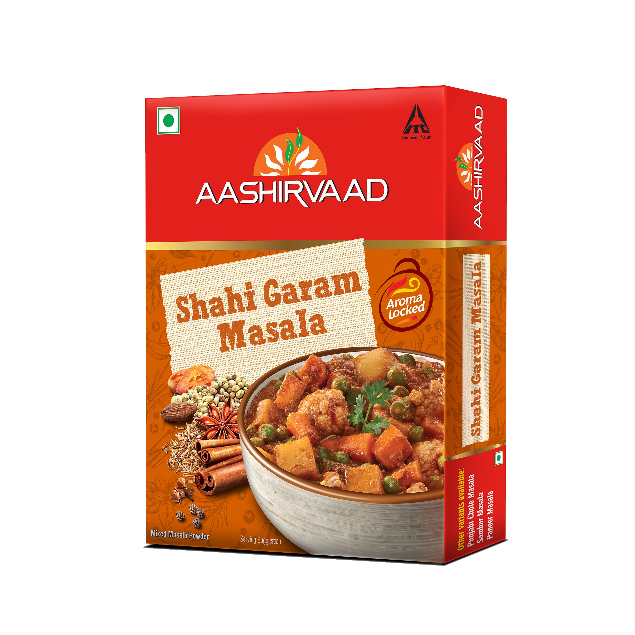 Aashirvaad Shahi Garam Masala powder pack 100g retail box