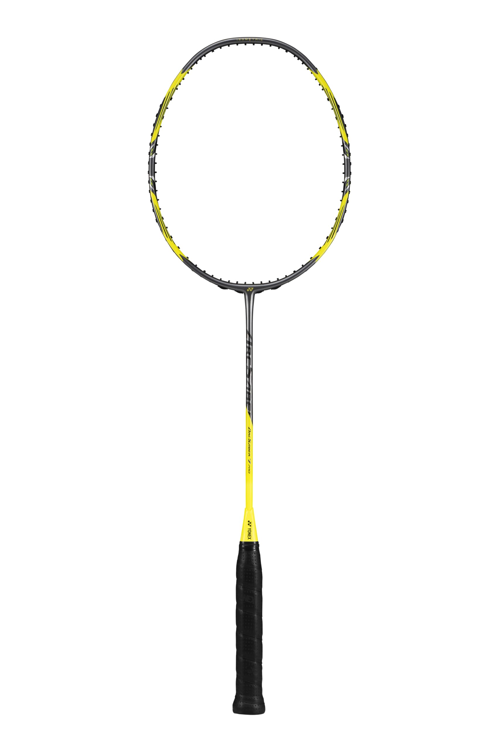 YONEX Arcsaber 7 Play Strung Graphite Badminton Racquet with Full Cover (Grey/Yellow) – view 5