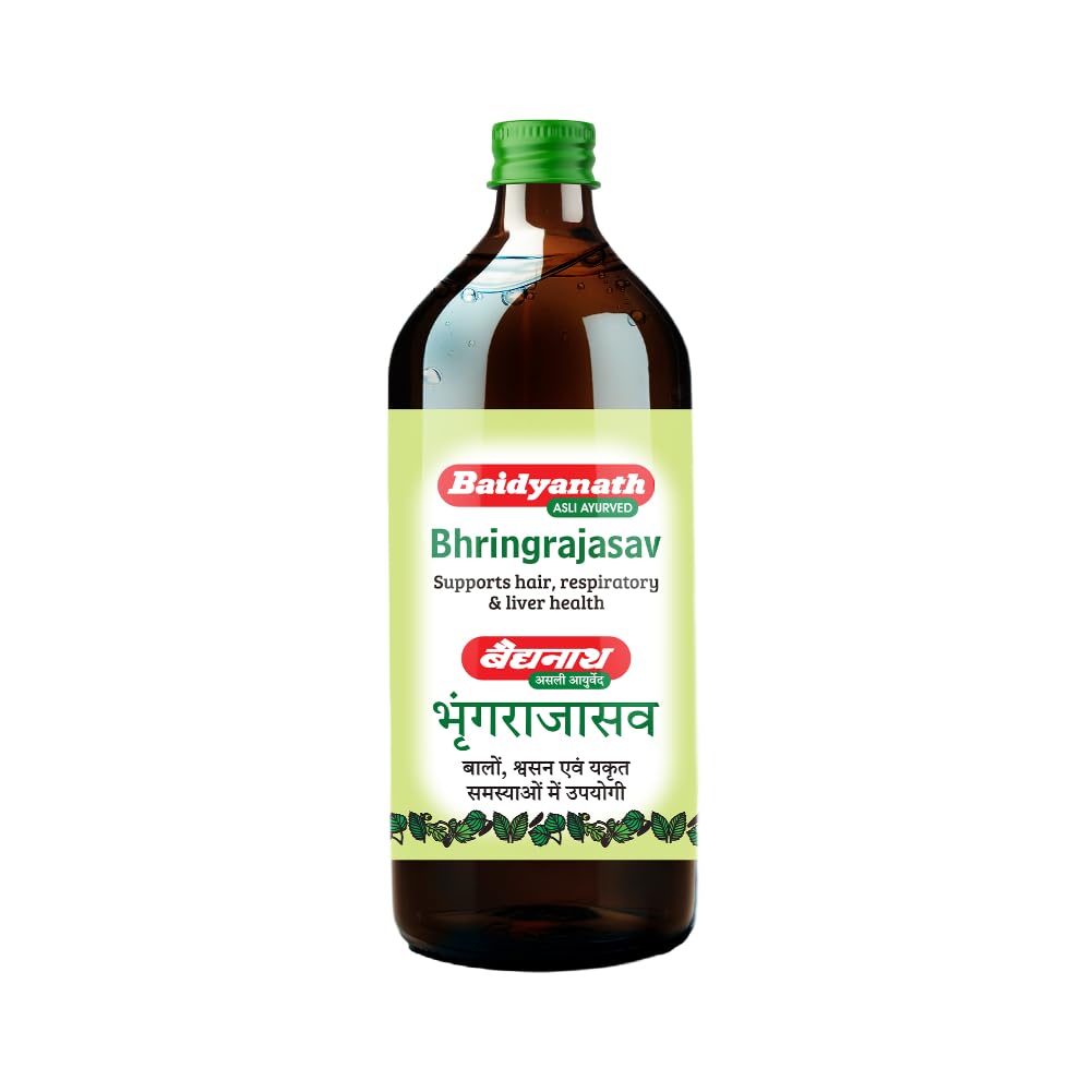 450 ml Baidyanath Bhringrajasav bottle for hair and liver care