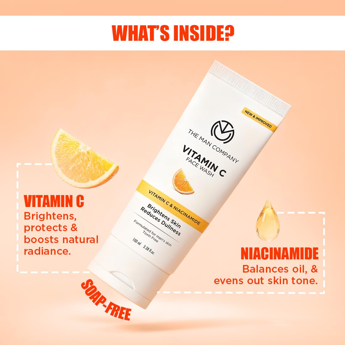 The Man Company Vitamin C Gel Face Wash For Man - Stable Vitamin C & Niacinamide Face Wash – view 4