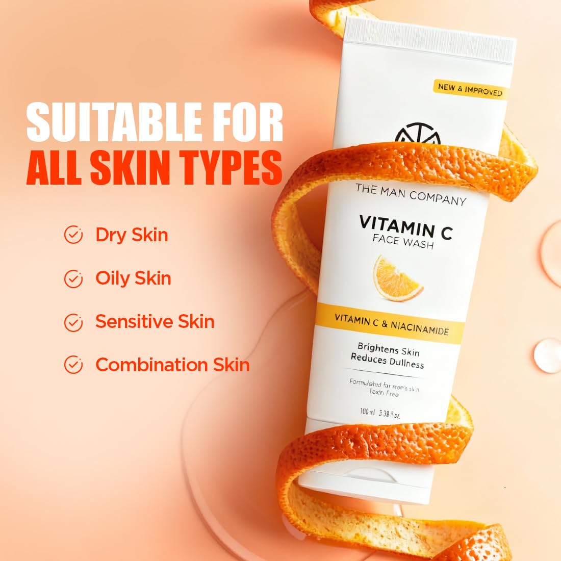The Man Company Vitamin C Gel Face Wash For Man - Stable Vitamin C & Niacinamide Face Wash – view 6