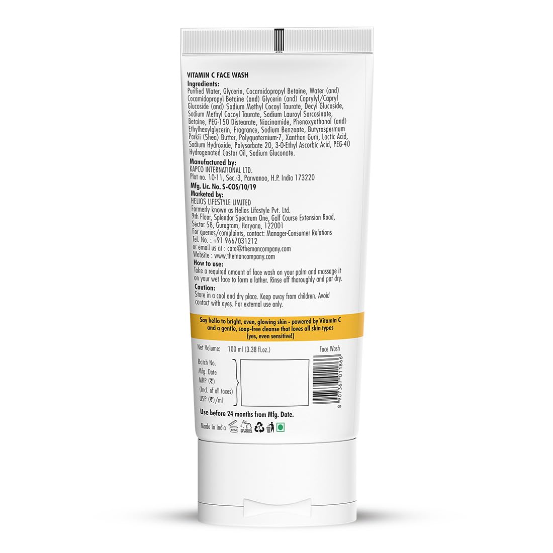 The Man Company Vitamin C Gel Face Wash For Man - Stable Vitamin C & Niacinamide Face Wash – view 8