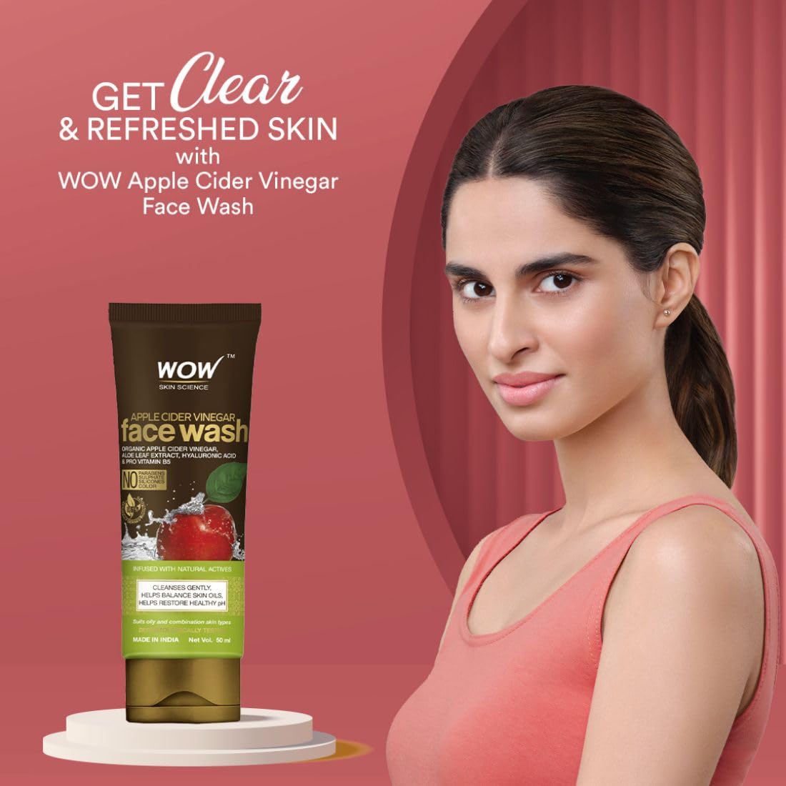 WOW Skin Science Apple Cider Vinegar Foaming Face Wash – view 2