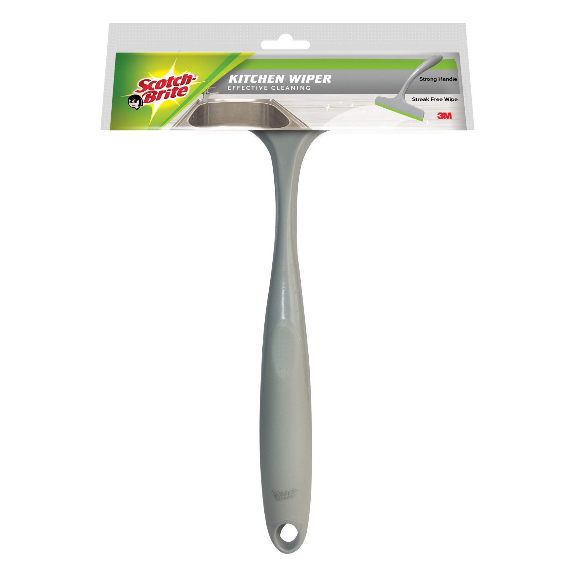 Scotch-Brite Small wiper for Kitchen, Bathroom, Dinning tables, car windows wiping, instant dry surface, Superior TPE Blade, moulded handle – view 2