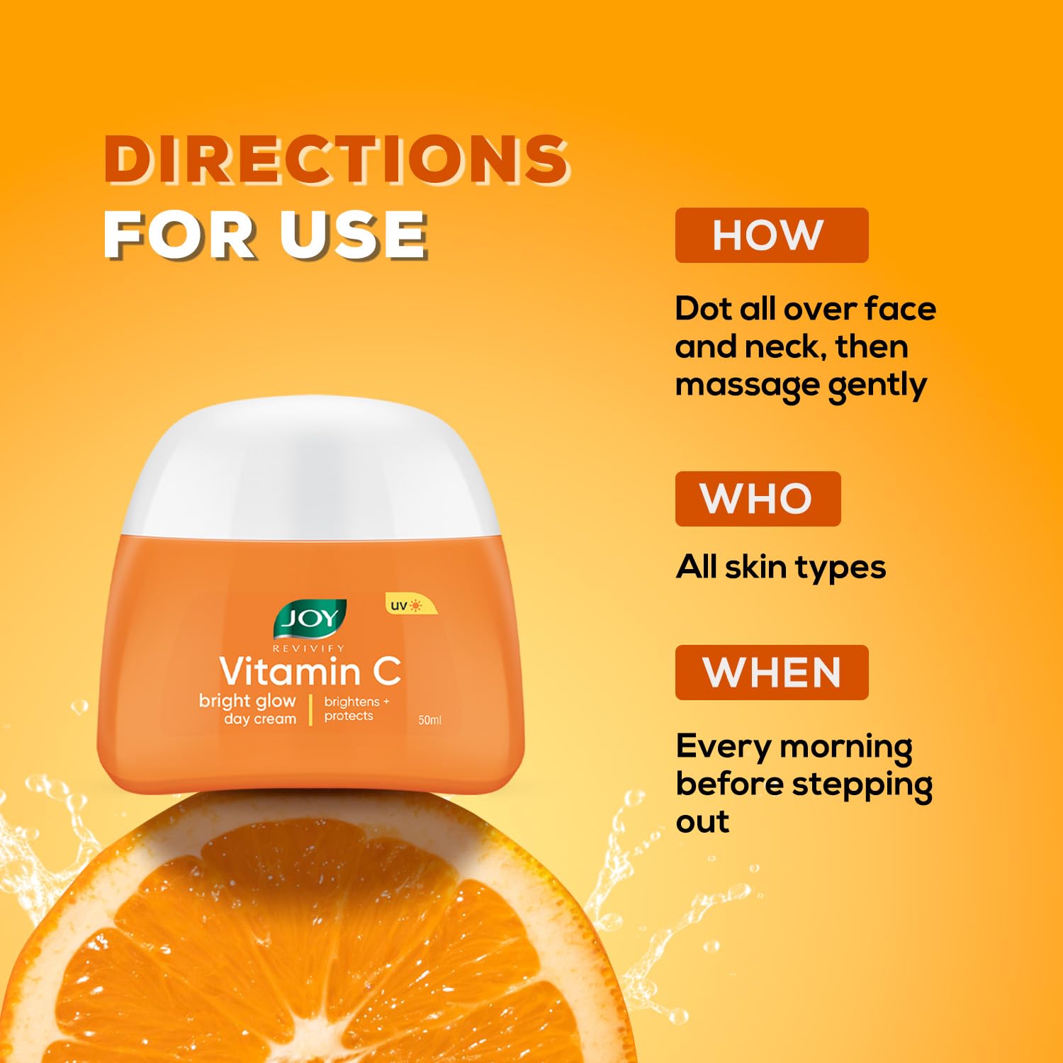 Joy Vitamin C Skin Brightening Face Cream with Kakadu Plum for Brighter Skin in 4 Days – view 5