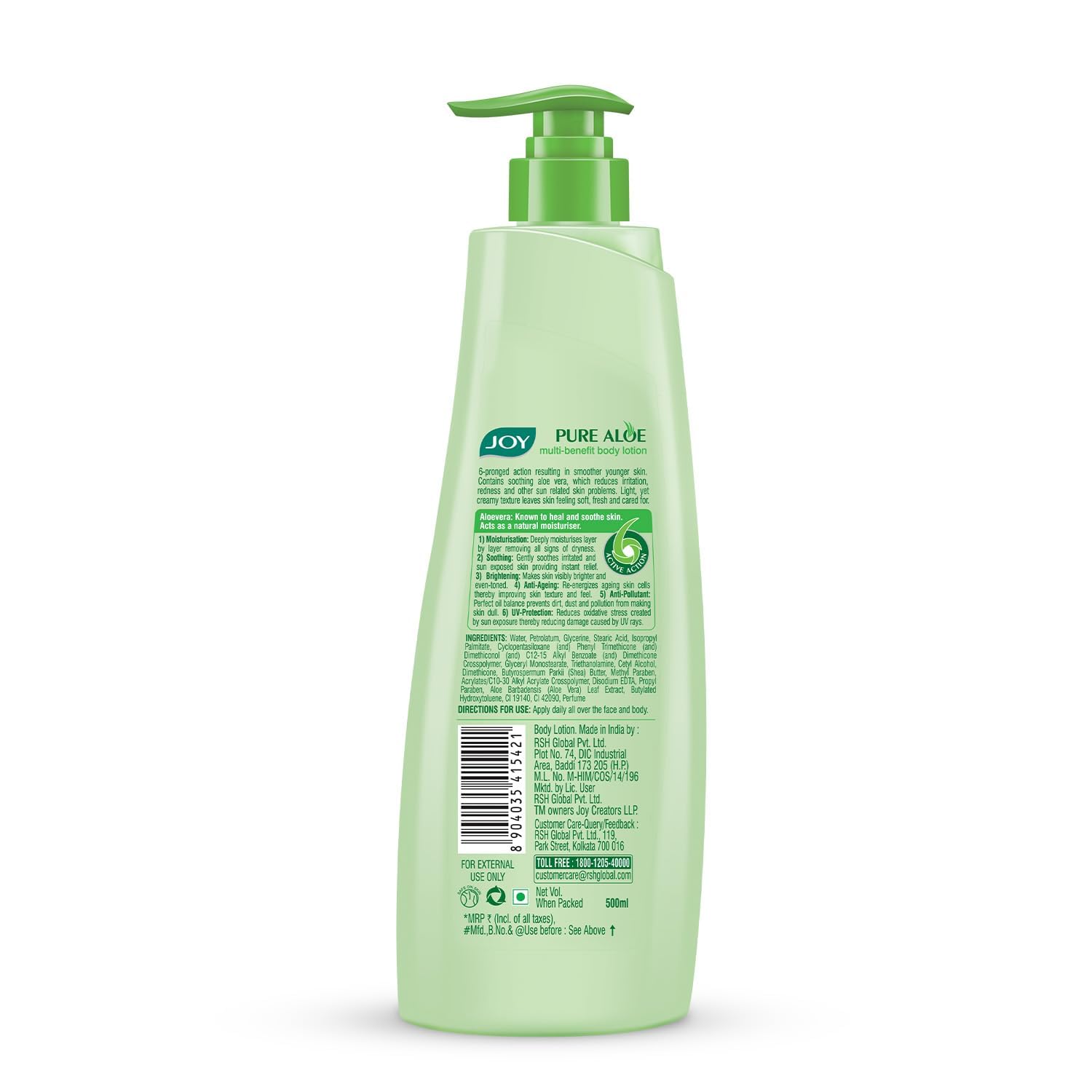 Joy Pure Aloe Light Moisturizing Body Lotion 500ml – view 9