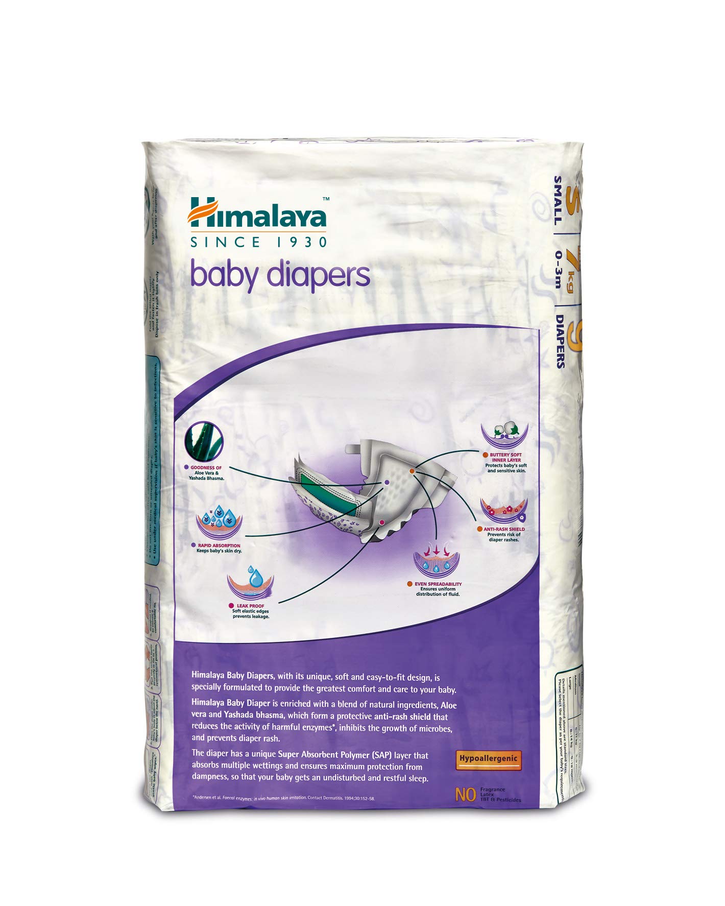 Himalaya Herbals Baby Diaper S Size Small 9 Diapers – view 2