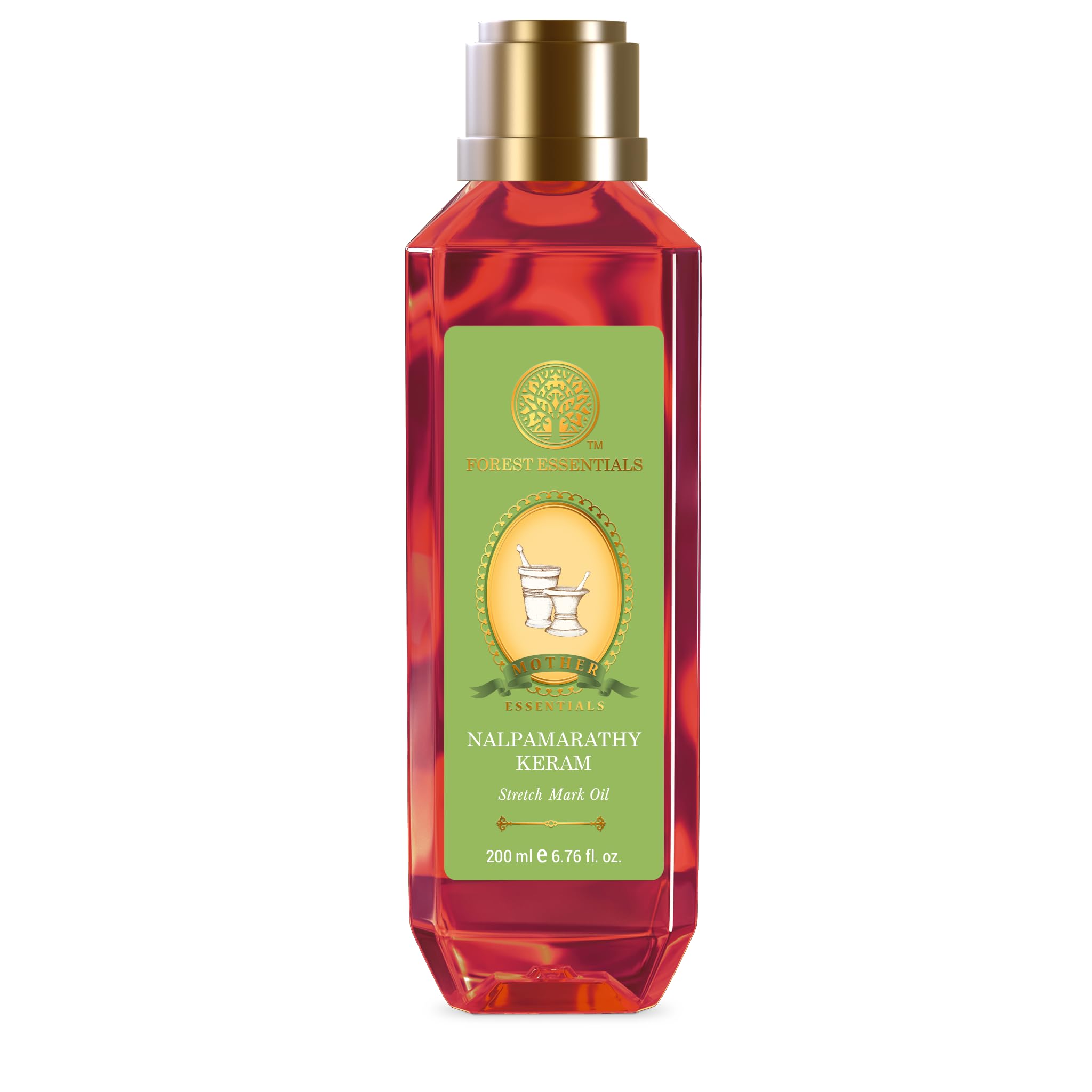 Forest Essentials Mother's Stretch Mark Oil Nalpamarathy Keram & Forest Essentials Mother's Back Pain Oil Kshadathylam Combo – view 2