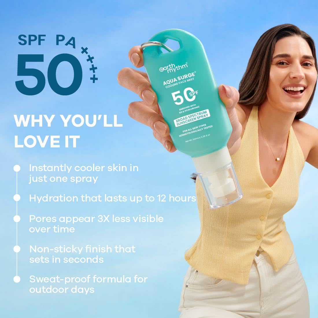 Earth Rhythm Cooling Aqua Surge SPF 50 Sunscreen Spray – view 4