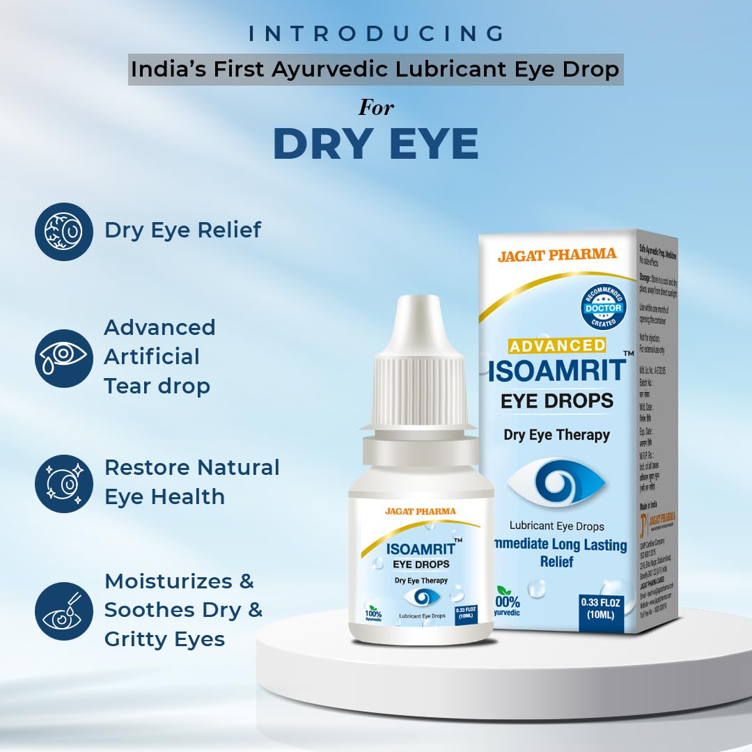 Jagat Pharma Isotine  ISO Amrit Ayurvedic Eye Drops for Tired & Dry Eyes 10 Ml – view 4