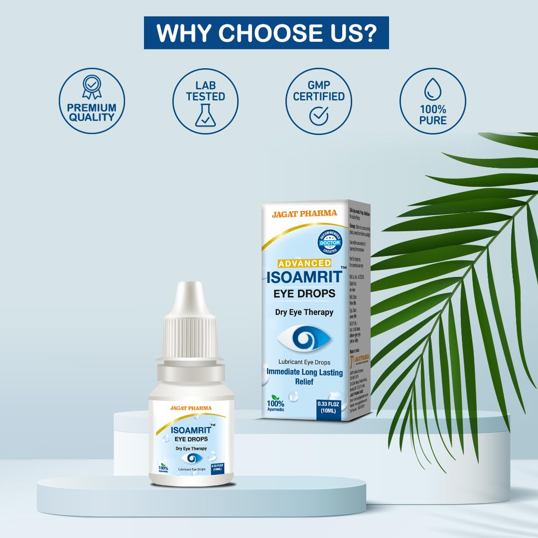 Jagat Pharma Isotine  ISO Amrit Ayurvedic Eye Drops for Tired & Dry Eyes 10 Ml – view 5