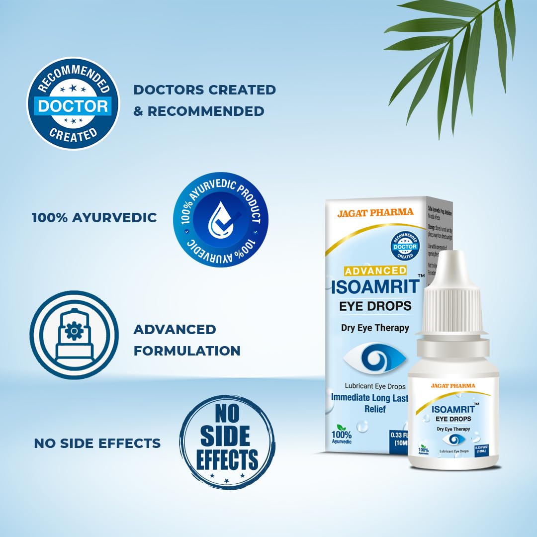 Jagat Pharma Isotine  ISO Amrit Ayurvedic Eye Drops for Tired & Dry Eyes 10 Ml – view 6