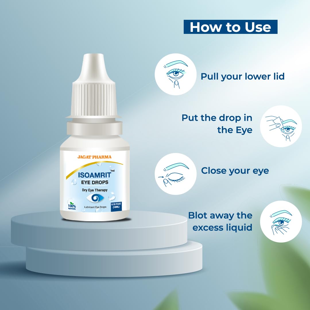 Jagat Pharma Isotine  ISO Amrit Ayurvedic Eye Drops for Tired & Dry Eyes 10 Ml – view 7