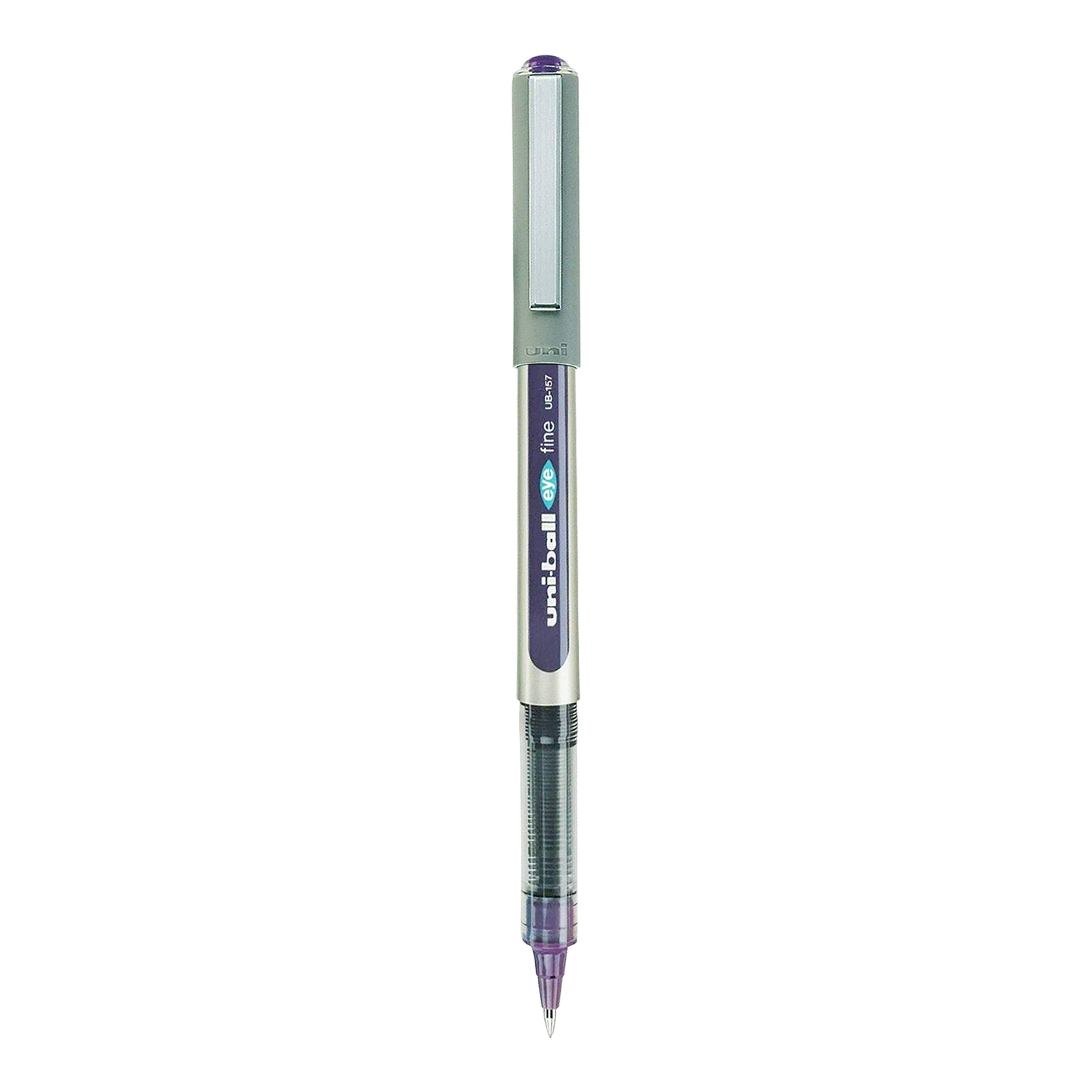 uni-ball Eye UB157 0.7 mm Roller Ball Pens, Violet Ink, Pack of 6 – view 2