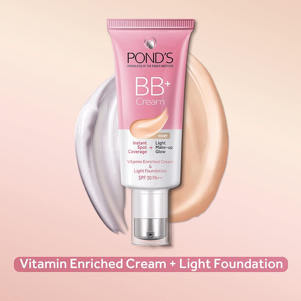 POND'S Bb+ Cream, Instant Spot Coverage + Light Make-Up Glow, Ivory 30G, Natural – view 5