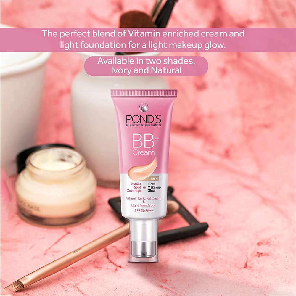 POND'S Bb+ Cream, Instant Spot Coverage + Light Make-Up Glow, Ivory 30G, Natural – view 6
