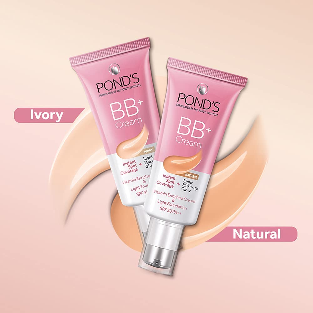 POND'S Bb+ Cream, Instant Spot Coverage + Light Make-Up Glow, Ivory 30G, Natural – view 7