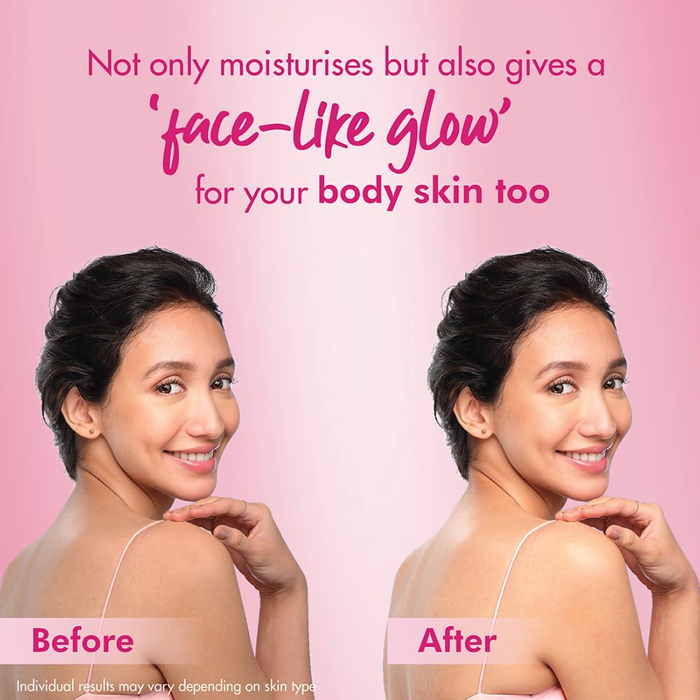 POND'S Moisturizing Body Lotion, 600ml, for silky soft, smooth, radiant skin, with Niacinamide, 3X Moisturization, Lightweight, Non-Sticky, Quick Absorbing – view 7