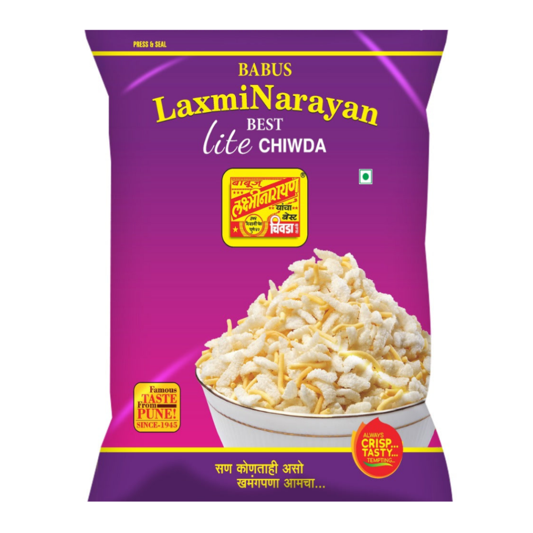 Babus lite chiwda 250g vegetarian namkeen pack