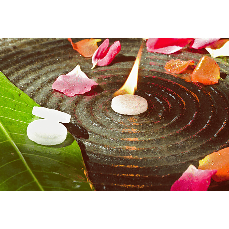 Om Bhakti Pure Camphor - Small, For Puja Purpose, Leaves No Residue 75 pcs – view 5
