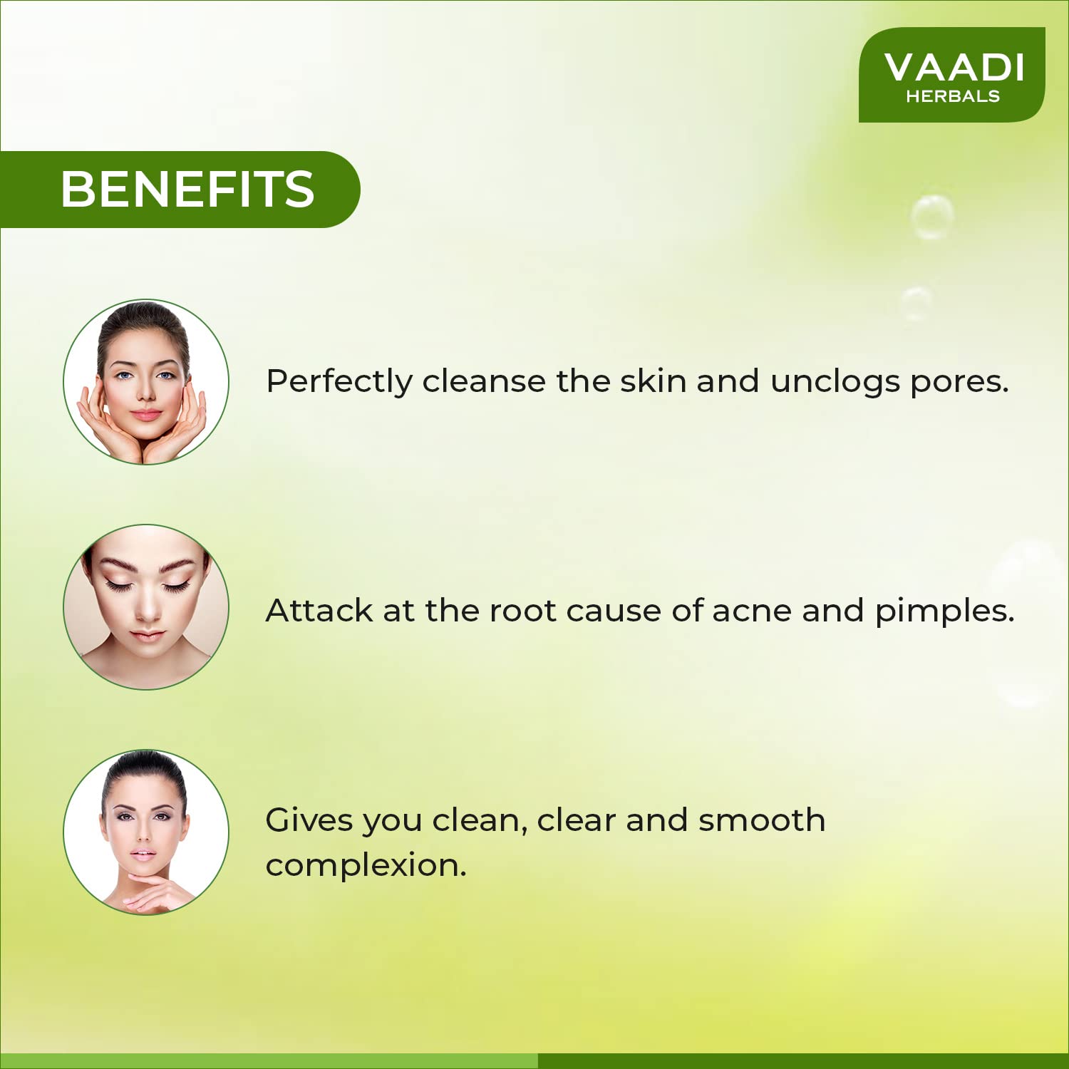 Vaadi Herbals Value Anti Acne Cream, Clove and Neem Extract, 30gx3 – view 3