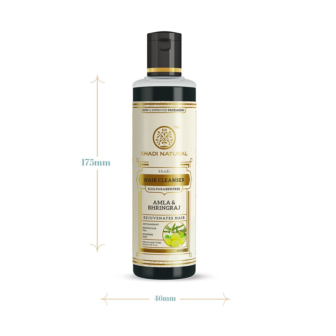 Khadi Natural Amla & Bhringraj Shampoo/Cleanser for Controlling Dandruff & Hair fall – view 5