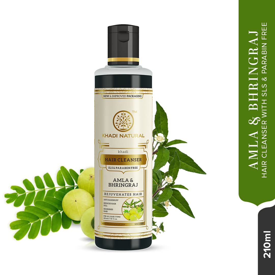 Khadi Natural Amla & Bhringraj Shampoo/Cleanser for Controlling Dandruff & Hair fall – view 6