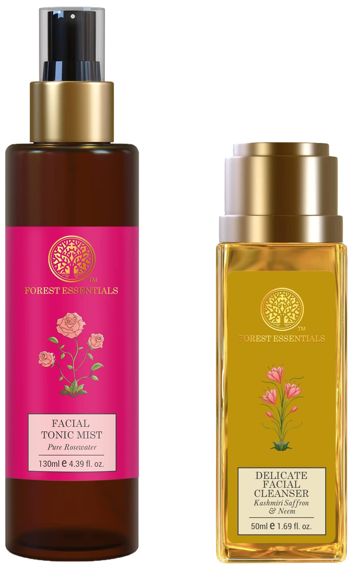 Forest Essentials rosewater face mist spray bottle for facial use
