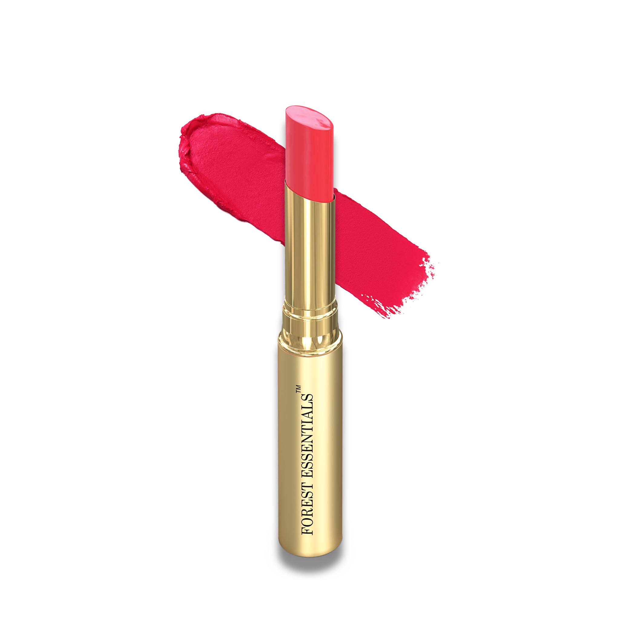 Glossy sheer pink Forest Essentials lip serum tube for Gulab Jal