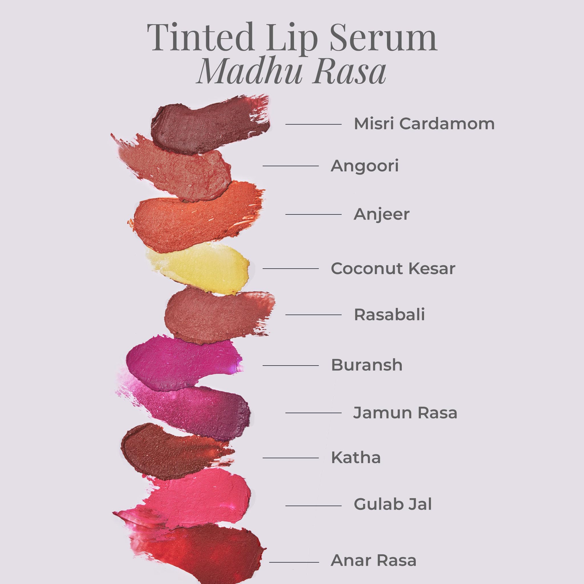 Forest Essentials Tinted Lip Serum Sheer Madhu Rasa Gulaab Jal 2.2g (Lipstick) – view 4