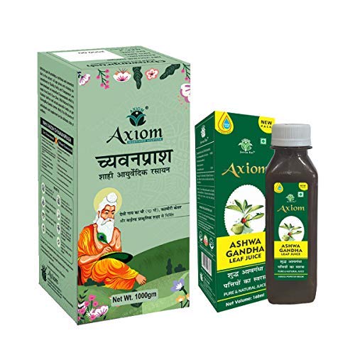 Royal chyawanprash with ashwagandha leaf juice in two-item pack
