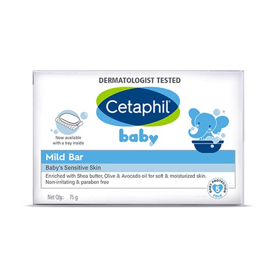 Cetaphil Baby Mild Bar for Face and Body Pack of 3, (75g x 3, Sensitive Skin) – view 2
