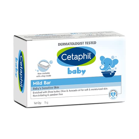 Cetaphil Baby Mild Bar for Face and Body Pack of 3, (75g x 3, Sensitive Skin) – view 3