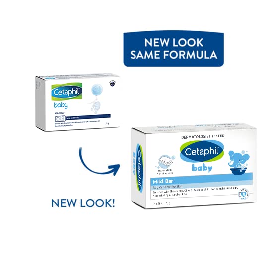 Cetaphil Baby Mild Bar for Face and Body Pack of 3, (75g x 3, Sensitive Skin) – view 4