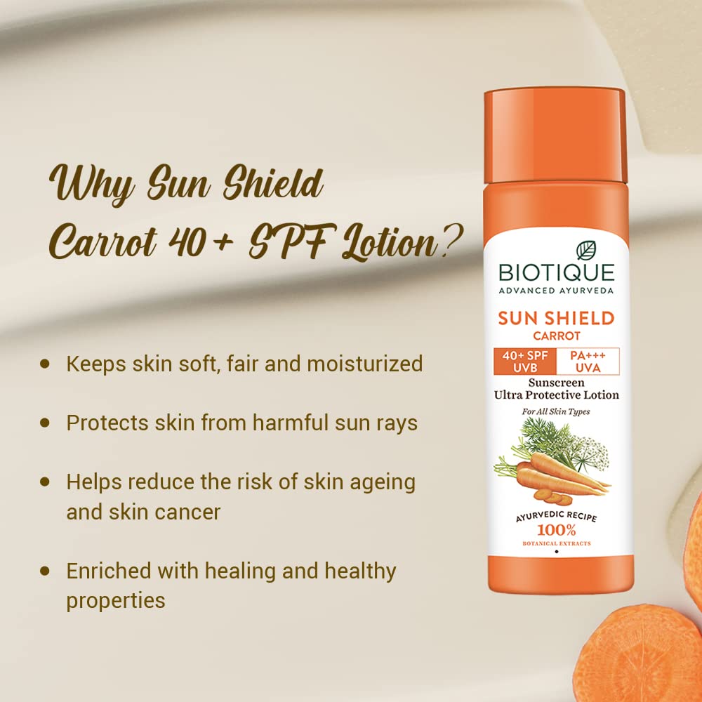 Biotique Bio Carrot Face & Body Sun Lotion – view 4