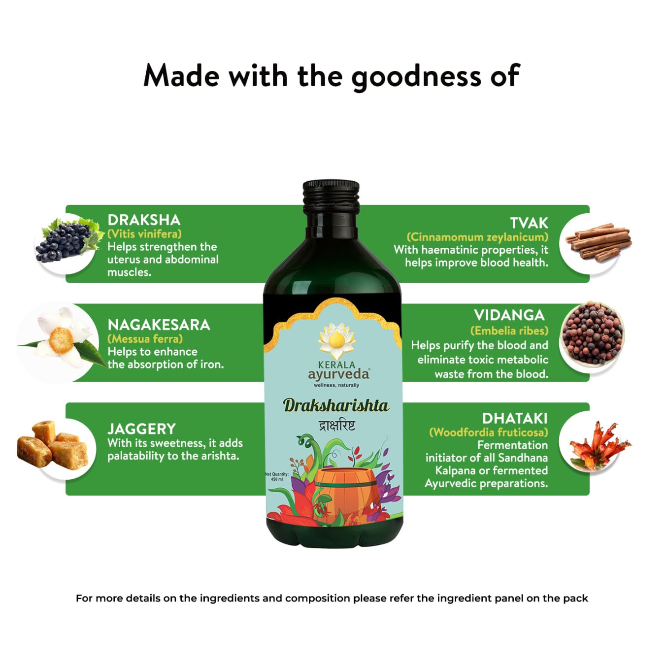Kerala Ayurveda Draksharishta 450 ml – view 6