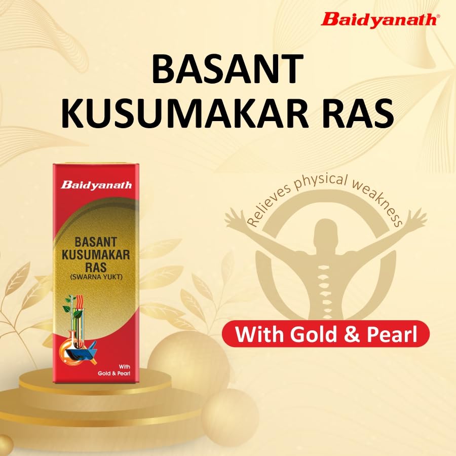 Baidyanath Basant Kusumakar Ras with Gold And Pearl (100 Tablets) – view 4