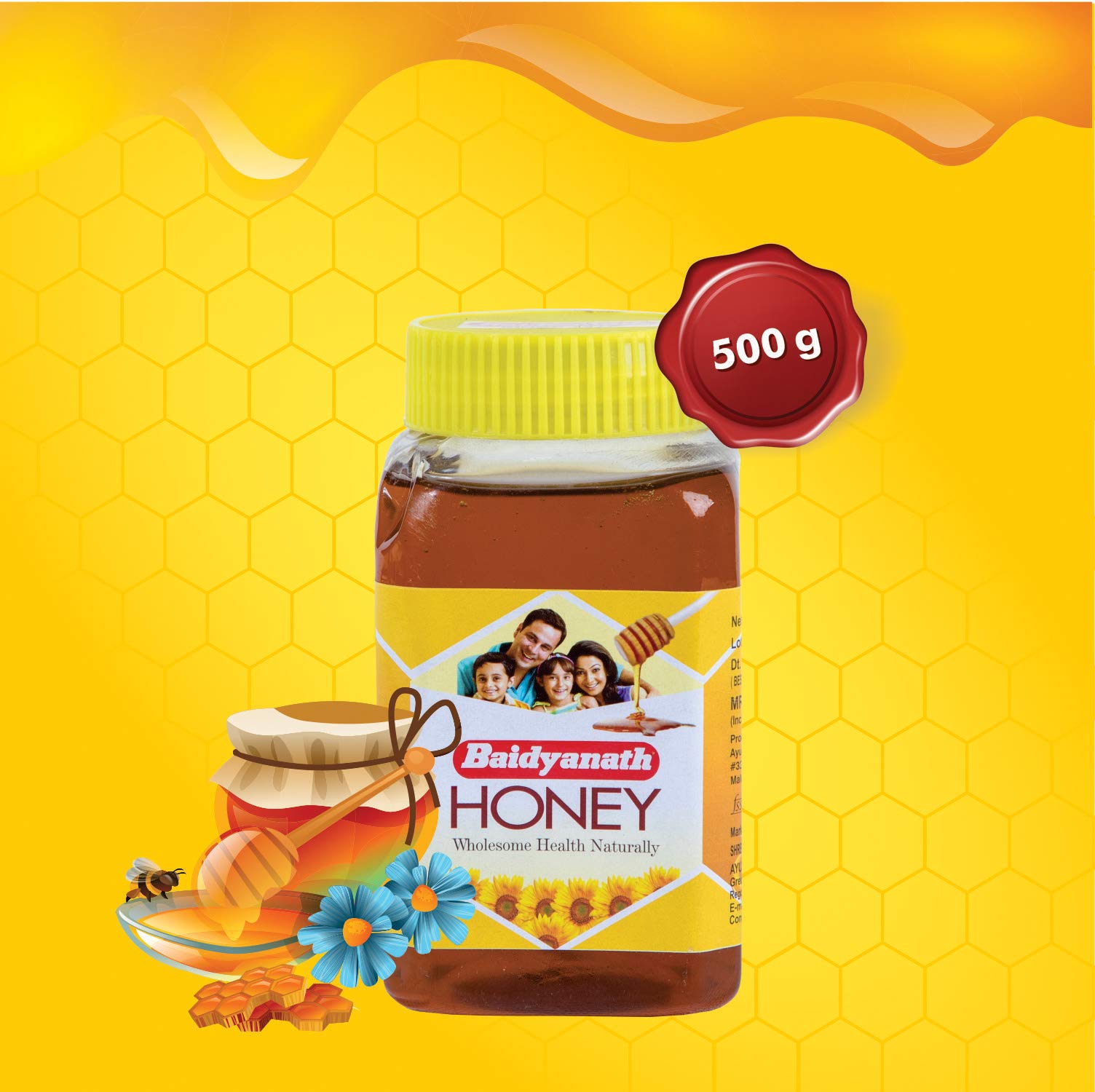 Baidyanath Honey I Natural Immunity Booster I Pure Honey I 500 gms - Pack of 2 – view 4