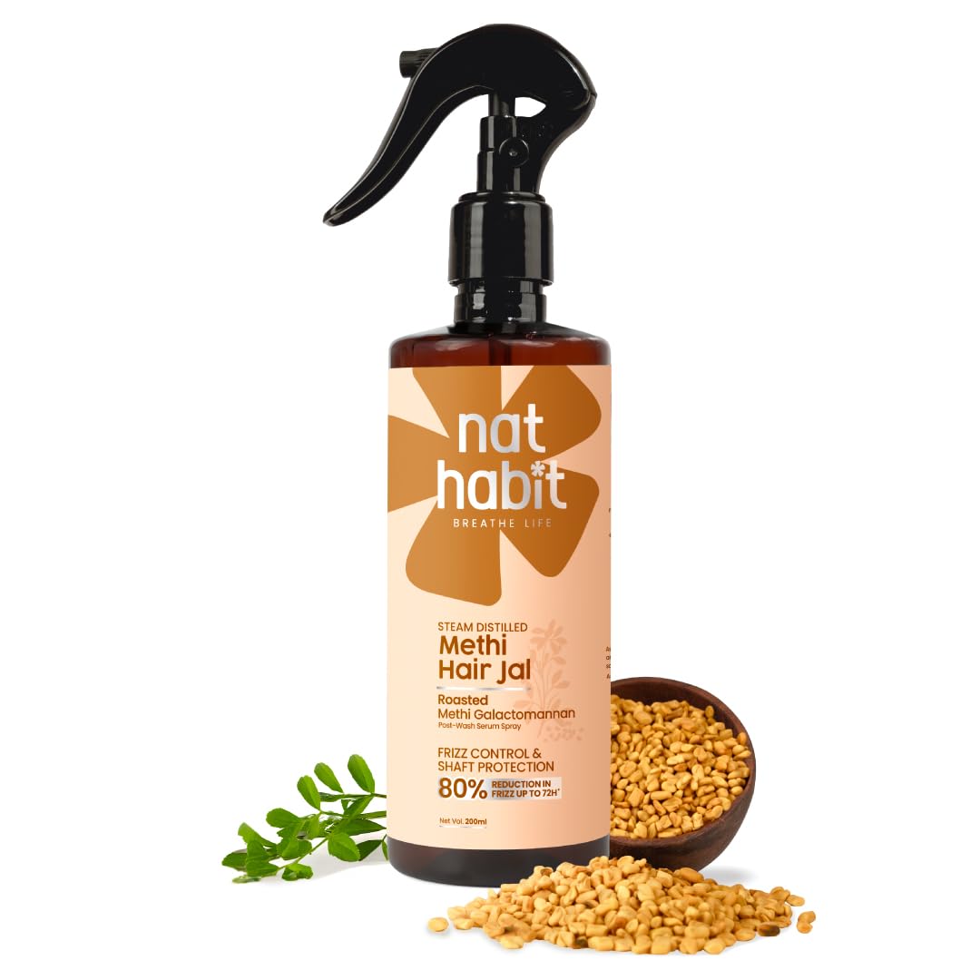 Nat Habit post-wash methi hair serum spray 200 ml bottle