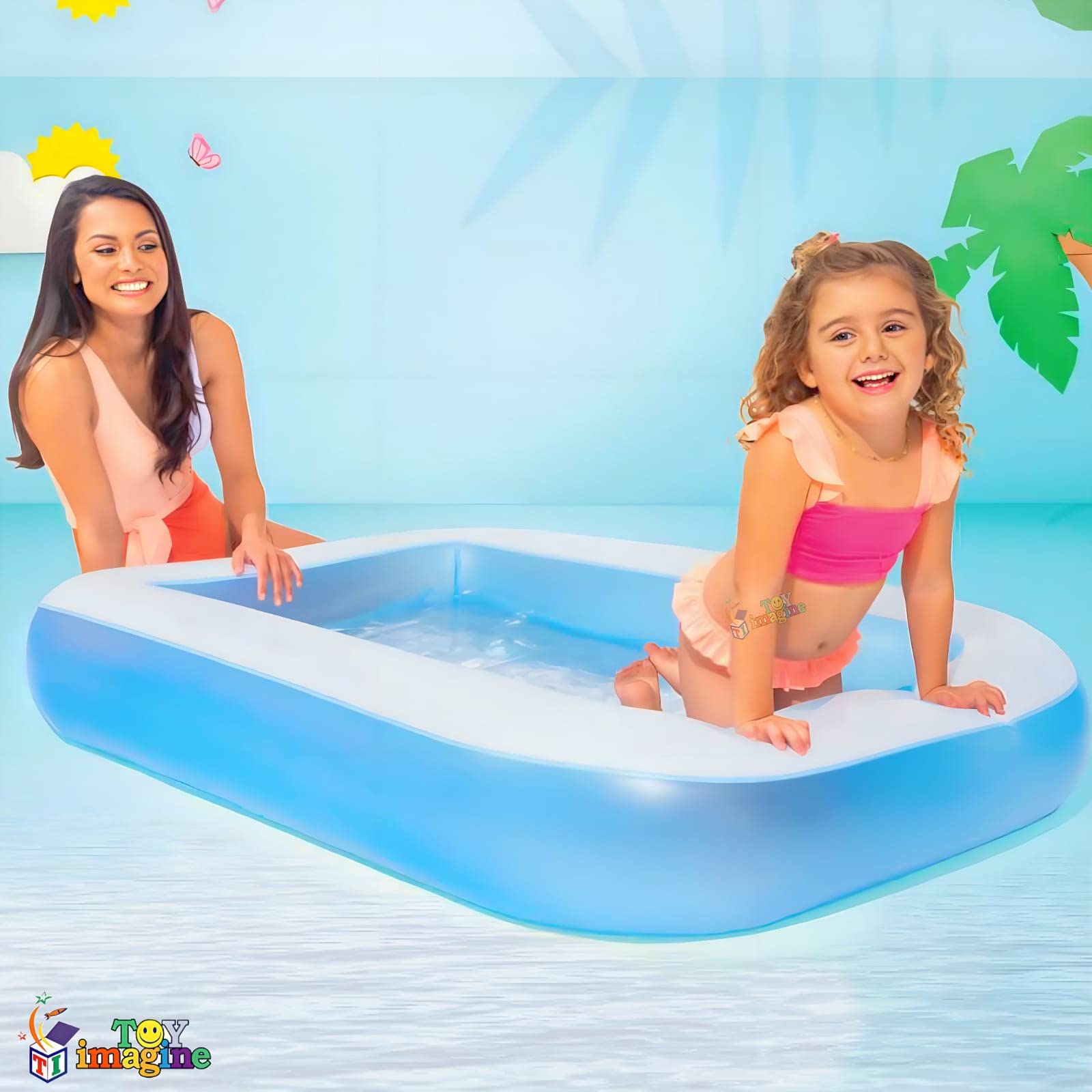 Toy Imagine Swimming Pool for Kids 5.5 Feet (65 X 39 X 10H) – view 3
