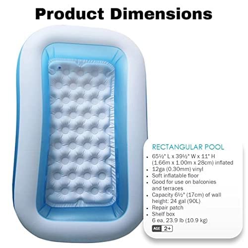 Toy Imagine Swimming Pool for Kids 5.5 Feet (65 X 39 X 10H) – view 4